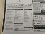 2018 Maserati Quattroporte S Q4 AWD Window Sticker