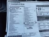 2022 Dodge Charger GT Plus Window Sticker