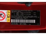2018 RX Color Code for Matador Red Mica - Color Code: 3R1