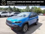 2022 Hydro Blue Pearl Jeep Cherokee Trailhawk 4x4 #144852034