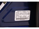 2020 Q50 Color Code for Iridium Blue - Color Code: RAY