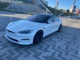 2021 Pearl White Multi-Coat Tesla Model S Plaid AWD #144892269