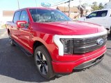 2022 Ford F150 Lightning Platinum 4x4 Front 3/4 View