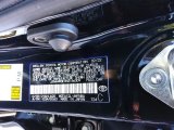 2022 Corolla Hatchback Color Code for Midnight Black Metallic - Color Code: 218