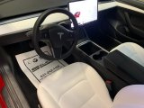 2021 Tesla Model 3 Long Range White Interior