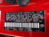 2021 Prius Prime Color Code for Supersonic Red - Color Code: 3U5