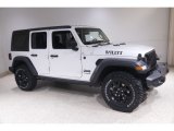 2021 Bright White Jeep Wrangler Unlimited Willys 4x4 #144966645
