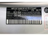 2019 AMG GT Color Code for Iridium Silver Metallic - Color Code: 775