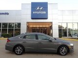 2023 Hampton Gray Hyundai Sonata Blue Hybrid #144966587