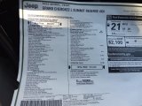 2023 Jeep Grand Cherokee L Summit Reserve 4WD Window Sticker