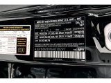 2022 GLE Color Code for Obsidian Black Metallic - Color Code: 197