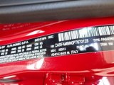 2023 Giulia Color Code for Alfa Rosso (Red) - Color Code: 414