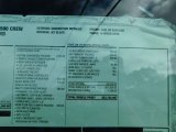 2022 Chevrolet Silverado 2500HD Custom Crew Cab 4x4 Window Sticker