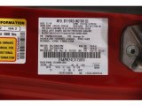 2020 Mustang Color Code for Rapid Red - Color Code: D4