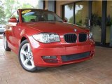 2008 Sedona Red Metallic BMW 1 Series 128i Coupe #14506878