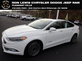 2018 Oxford White Ford Fusion Hybrid Titanium #145120183