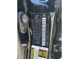 2023 Camry Color Code for Midnight Black Metallic - Color Code: 218