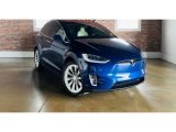 Deep Blue Metallic Tesla Model X in 2020
