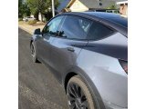 Midnight Silver Metallic Tesla Model Y in 2022
