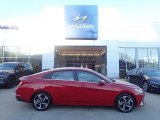 2023 Scarlet Red Pearl Hyundai Elantra Limited Hybrid #145204436