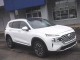 Quartz White Hyundai Santa Fe in 2022