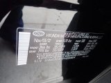 2023 Santa Fe Hybrid Color Code for Twilight Black - Color Code: S3B
