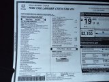 2022 Ram 1500 Laramie Crew Cab 4x4 Window Sticker