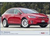 2019 Red Multi-Coat Tesla Model X Standard Range #145326319