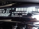 2020 Giulia Color Code for Vulcano Black Metallic - Color Code: 408