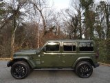 2021 Sarge Green Jeep Wrangler Unlimited Sahara 4xe Hybrid #145337282