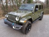 2021 Jeep Wrangler Unlimited Sahara 4xe Hybrid Front 3/4 View