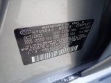 2023 Sonata Color Code for Curated Silver - Color Code: R9S