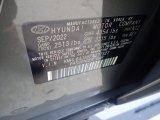 2023 Sonata Color Code for Hampton Gray - Color Code: NT2