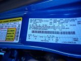2023 Ranger Color Code for Velocity Blue Metallic - Color Code: E7