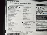 2022 Dodge Durango R/T Blacktop AWD Window Sticker
