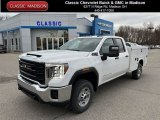 2023 Summit White GMC Sierra 2500HD Pro Double Cab 4x4 Chassis #145361676