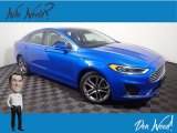 2019 Velocity Blue Ford Fusion SEL #145410052