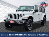2023 Bright White Jeep Wrangler Unlimited Sahara 4XE Hybrid #145424038