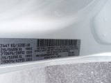 2022 ProMaster City Color Code for Bright White - Color Code: 850
