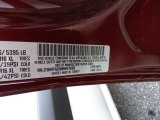 2022 ProMaster City Color Code for Deep Red Metallic - Color Code: 293