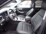 2022 Ford Explorer XLT 4WD Ebony Interior