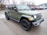 2023 Jeep Wrangler Unlimited Sahara 4XE Hybrid Front 3/4 View