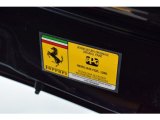 2017 GTC4Lusso Color Code for Nero DS 1250 - Color Code: Nero DS 1250