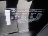 2023 Santa Fe Hybrid Color Code for Twilight Black - Color Code: S3B