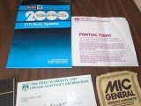 1986 Pontiac Fiero GT Books/Manuals