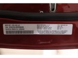 2021 Charger Color Code for Octane Red Pearl - Color Code: PRV