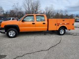 2006 Custom Orange Metallic Chevrolet Silverado 2500HD Work Truck Crew Cab 4x4 Chassis #145545829