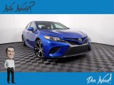 2020 Blue Streak Metallic Toyota Camry SE #145545690