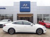 2023 Serenity White Hyundai Sonata SEL Hybrid #145590466