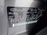 2023 Santa Fe Hybrid Color Code for Portofino Gray - Color Code: M2F